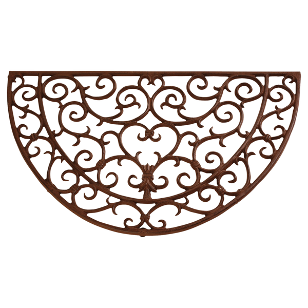 Esschert Design Halfronde Gietijzeren Deurmat – Antieke Victoriaanse stijl, 67 × 35 × 2 cm