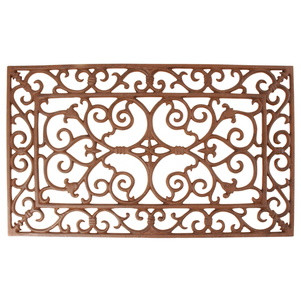 Esschert Design Deurmat Gietijzer “S” – Halfronde siermat 67 × 35 × 2 cm