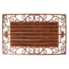 Esschert Design Deurmat met Kokosrolborstels – Gietijzer & kokos, 74 × 46 × 2,9 cm