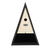Birdhouse wigwam with feeding place black