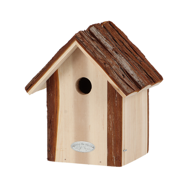 Esschert Design Nestkast Pimpelmees – Boomschorsdak, 20×17,8×30,8 cm