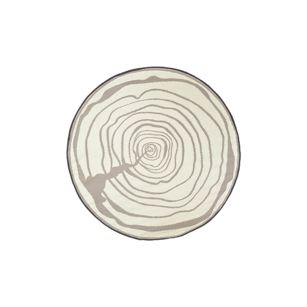 Round garden carpet annual rings