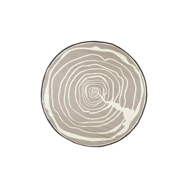 Rond tuintapijt jaarringen