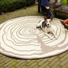 Round garden carpet annual rings