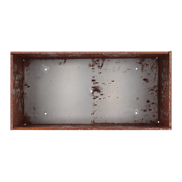 Plantenbak roest rechthoek. L