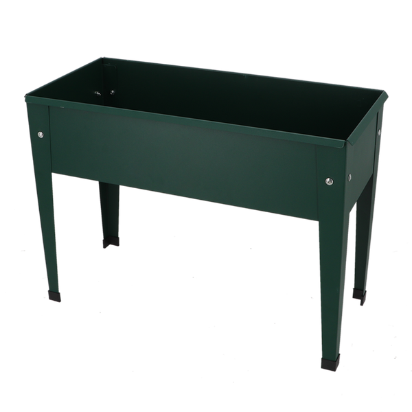 Esschert Design Verhoogde Kweekbak Metaal Groen S – Compacte moestuinbak 62×29×45 cm (20 L)