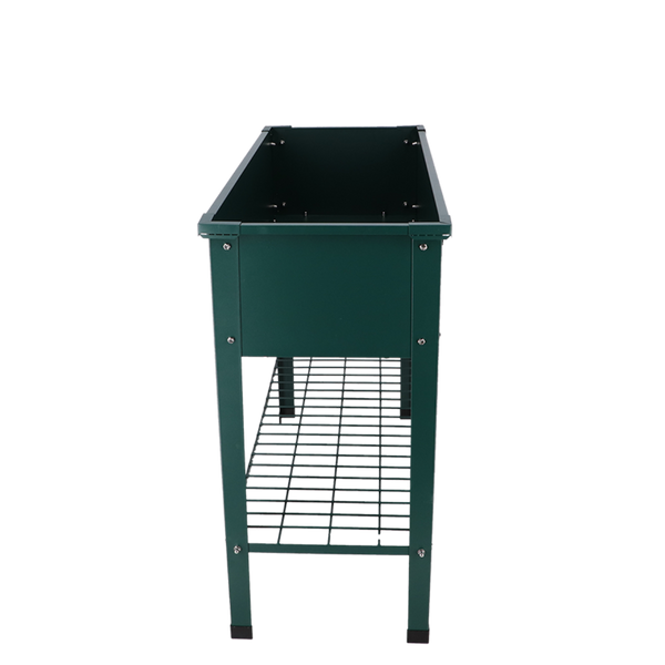 Esschert Design Verhoogde Kweekbak Metaal Groen L – 100,5 × 40,5 × 80,5 cm – 80 L capaciteit