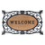 Deurmat rubber/kokos "Welcome"