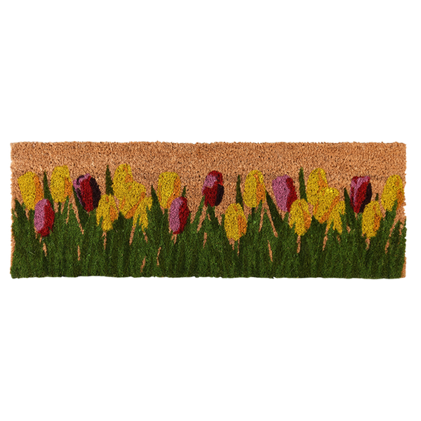 Deurmat kokos tulpen