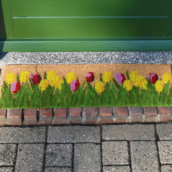 Doormat coconut tulips
