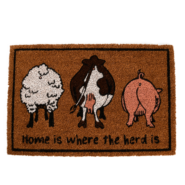 Deurmat: Home is where the herd is deurmat