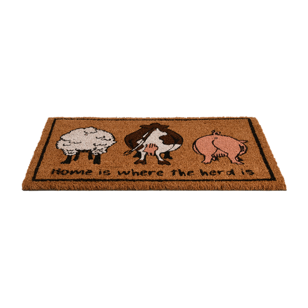 Doormat: Home is where the herd is doormat
