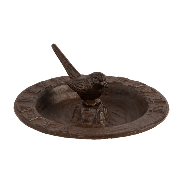 Sundial and birdbath