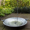 Rain chain with bird bath