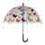 Transparante vlinderparaplu