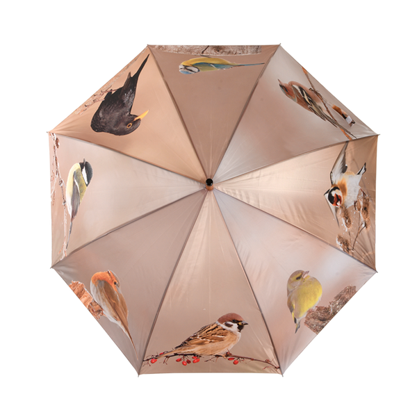 Winter birds umbrella