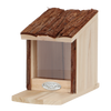 Esschert Design Eekhoornvoederhuis Boomschorsdak – Houten eekhoornvoederhuis 22,5×11,8×17,8 cm