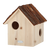 Esschert Design Eekhoornhuis Boomschorsdak – Houten eekhoornnestkast 25,2×26×29 cm