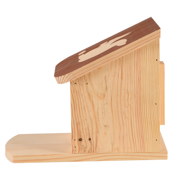 Diapositief eekhoorn voederhuis