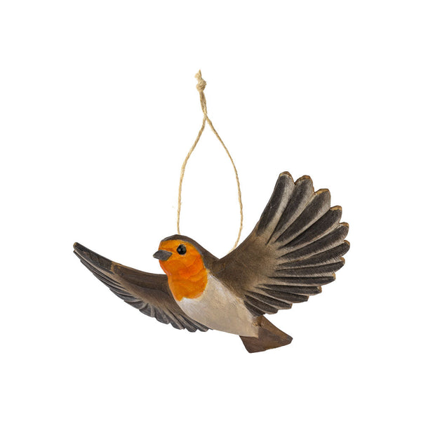DecoBird roodborstje vliegend