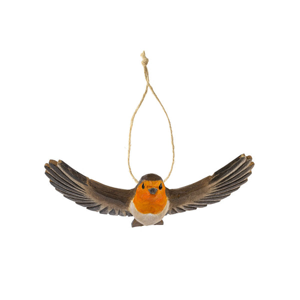 DecoBird roodborstje vliegend