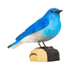 DecoBird Berghüttensänger – handgeschnitzter Holzvogel 14 cm