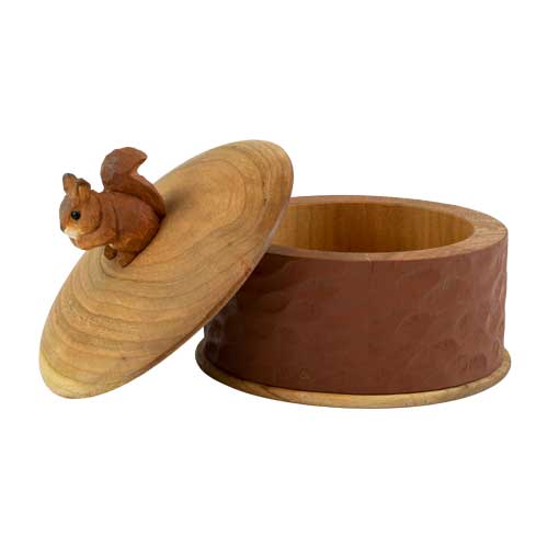 Wooden box squirrel