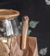 DecoClip Owl wood carving clothespin