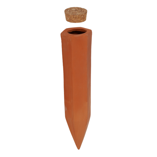 Esschert Design Bewateringstuit L – Terracotta irrigatie tuit 7,1 × 6,4 × 32 cm (0,575 L)