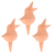 Set van 3 terracotta bewateringshulpjes vogel