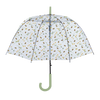 Transparent umbrella with bee print