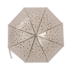 Transparent umbrella with bee print