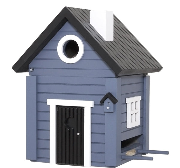 Multiholk Blåt Hus Plus birdhouse/feeder