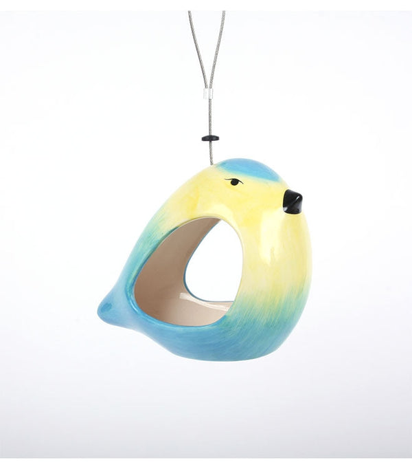 Futterstelle für Blaumeisen aus Keramik