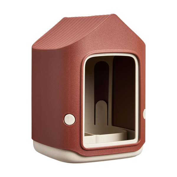 Cosy vogelvoeder Toscaans rood – vogelvoerhuisje voor tuin & balkon | Duurzaam gerecycled kunststof & weerbestendig