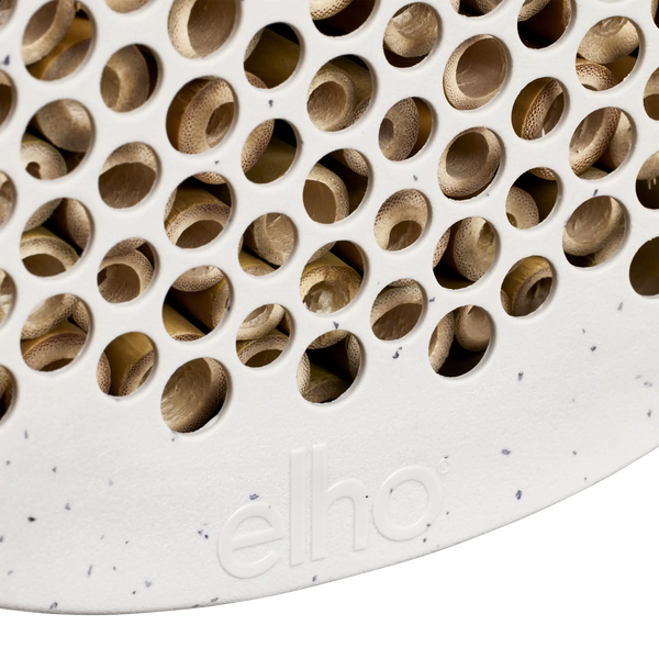 Essential bijenhotel fibrous grey – insectenhotel voor solitaire bijen | Duurzaam gerecycled kunststof & weerbestendig