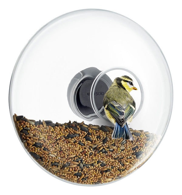 Fenster-Vogelhaus aus frostsicherem Glas, groß, für außen am Fenster – Eva Solo