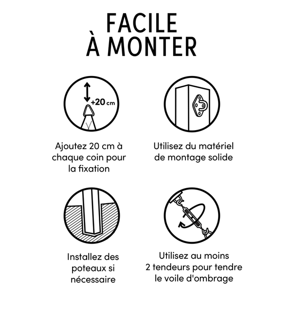 Shade sails Coolfit Driehoek 90° Ecru white