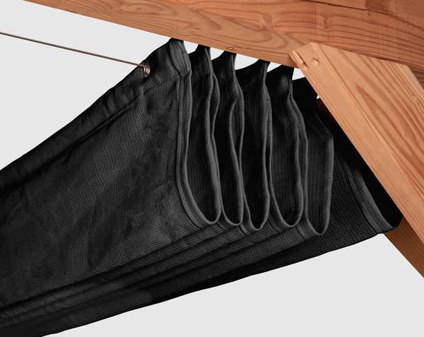Harmonica shade sails Coolfit black
