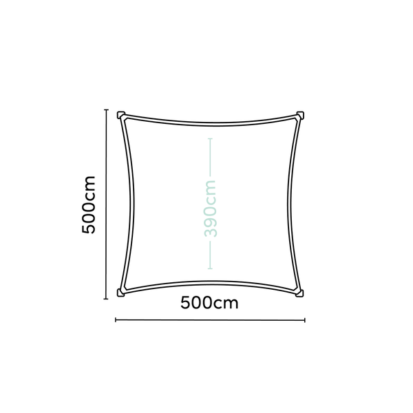 Shade sails Coolfit Vierkant Olive