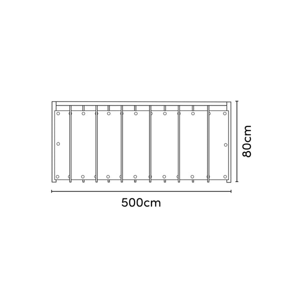 Coolfit balkondoek 500x80 zand