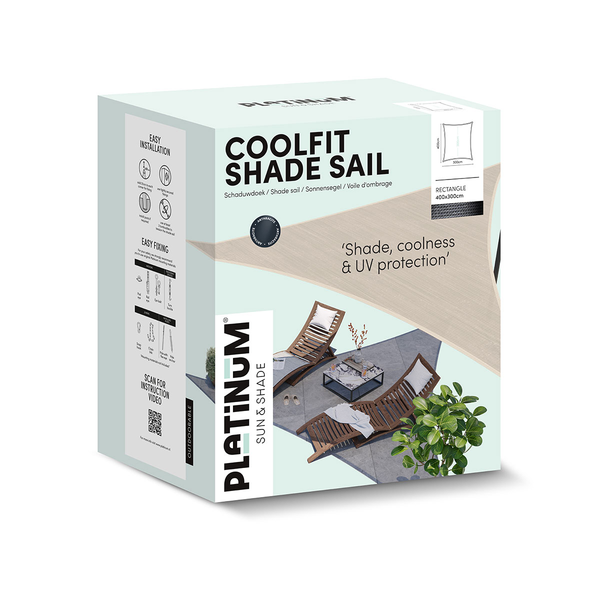 Shade sails Coolfit Rechthoek Black