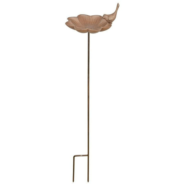 Vogelbad Gusseisen auf Stift groß