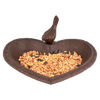 Birdbath heart cast iron