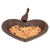 Birdbath heart cast iron