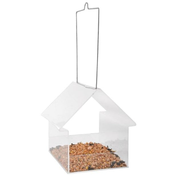 Acryl Hänge-Futtertisch transparent
