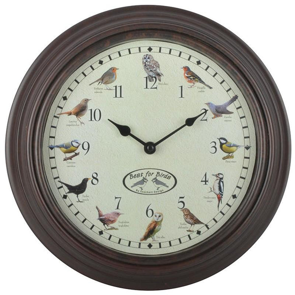 Esschert design - Klok met vogelgeluiden