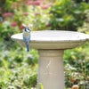 Vogelbad keramiek op voet crème – foto 2