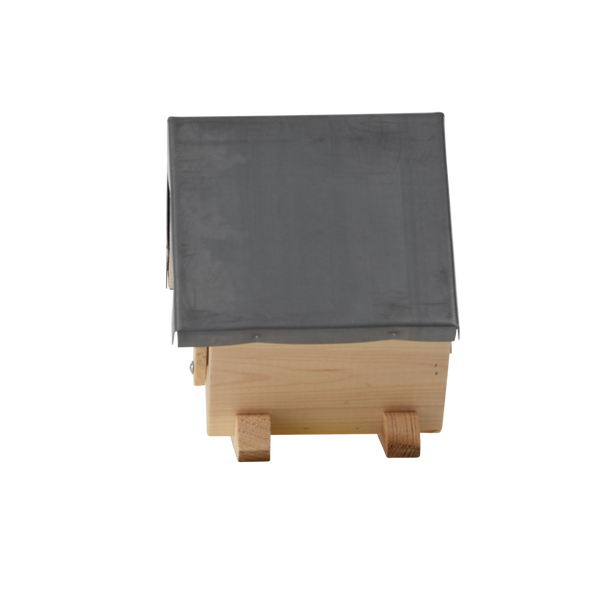 Erdnussbutterhaus quadratisch