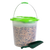 Bucket including shovel and scattering food